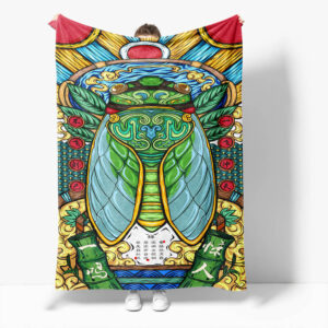 Chinese National Tide Elements Blanket 610