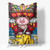 Chinese National Tide Elements Blanket 629