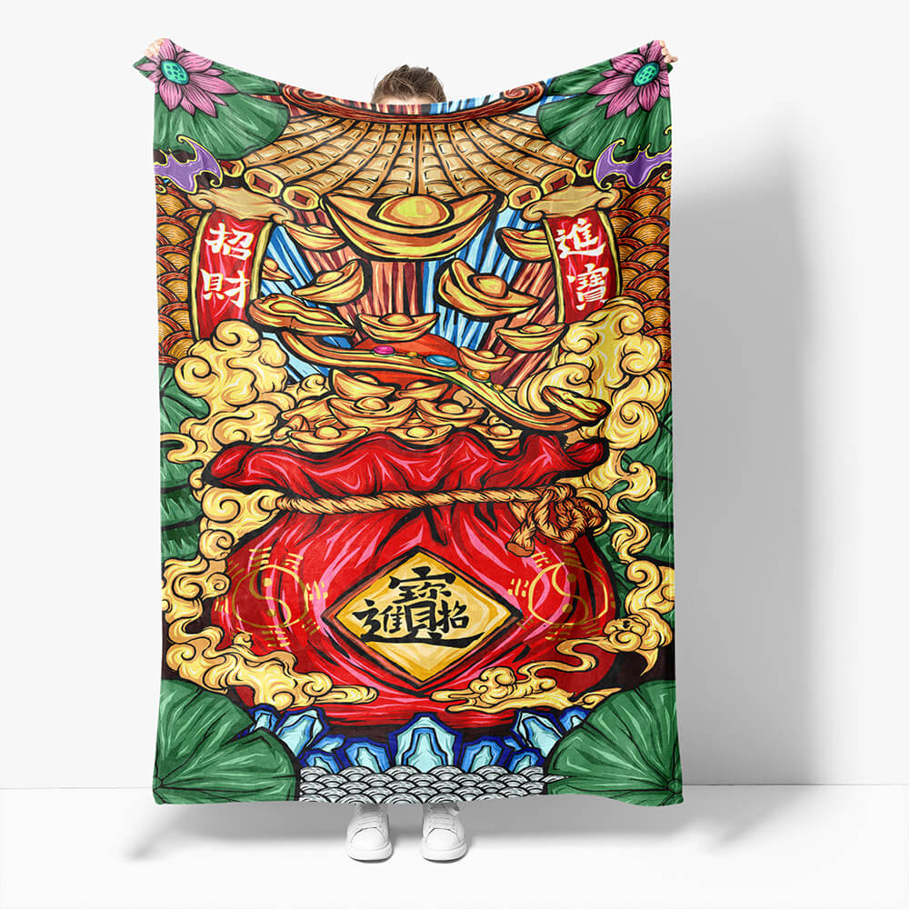 Chinese National Tide Elements Blanket 433 Chinese National Tide Elements Blanket 433
