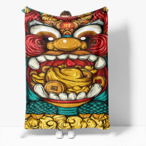 Chinese National Tide Elements Blanket 394