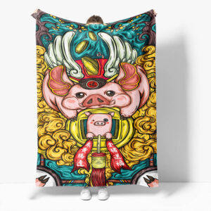 Chinese National Tide Elements Blanket 467