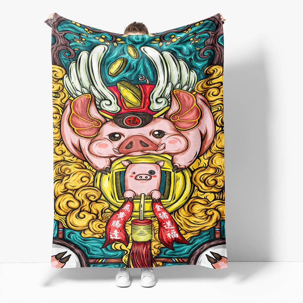 Chinese National Tide Elements Blanket 467 Chinese National Tide Elements Blanket 467