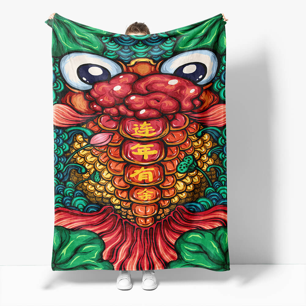 Chinese National Tide Elements Blanket 836 Chinese National Tide Elements Blanket 836