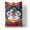 Chinese National Tide Elements Blanket 588