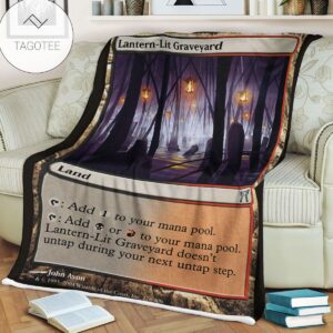 Chk 278 Lantern Lit Graveyard Mtg Blanket
