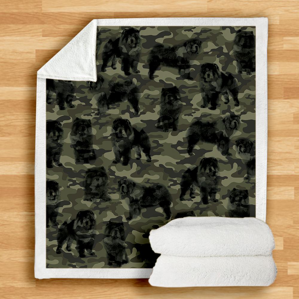 Chow Chow Camo Blanket Chow Chow Camo Blanket