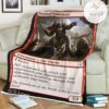 Cmr 180 Frenzied Saddlebrute Mtg Game Magic The Gathering Fleece Blanket