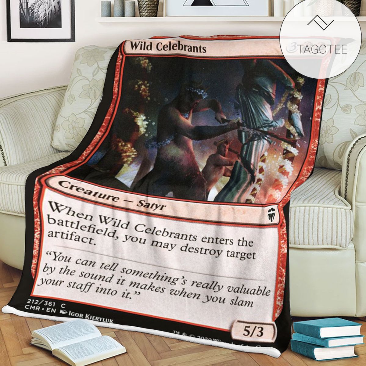 Cmr 212 Wild Celebrants Mtg Game Magic The Gathering Fleece Blanket Cmr 212 Wild Celebrants Mtg Game Magic The Gathering Fleece Blanket