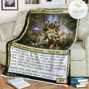 Cmr 280 Imoti Celebrant Of Bounty Mtg Game Magic The Gathering Fleece Blanket