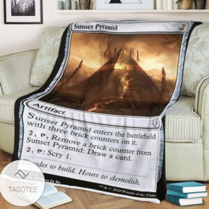 Cmr 345 Sunset Pyramid Mtg Game Magic The Gathering Blanket
