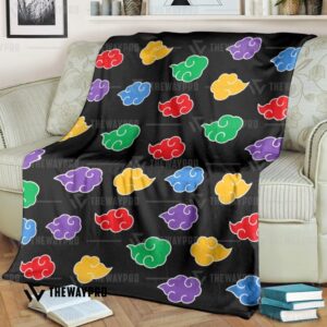 Colorful Akatsuki Pattern Blanket