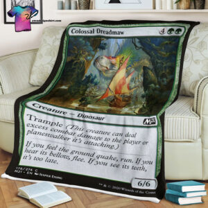 Colossal Dreadmaw Game Magic The Gathering Blanket