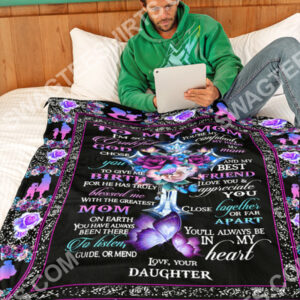 Cross To My Mom Youll Always Be In My Heart Blanket