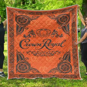 Crown Royal Peach Whisky Blanket Quilt
