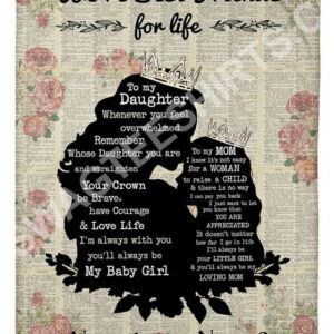 Custom Name Mom And Daughter Were Best Friend For Life Blanket