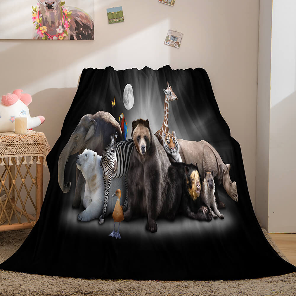 Cute Animals Soft Blanket 803 Cute Animals Soft Blanket 803