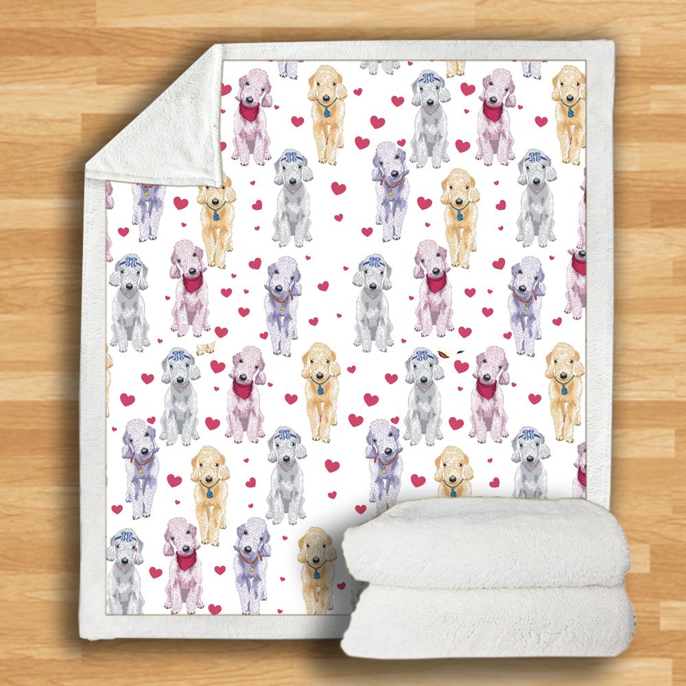 Cute Bedlington Terrier Blanket Cute Bedlington Terrier Blanket
