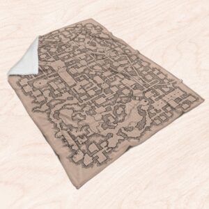 D And D Dungeons And Dragons Map Blanket