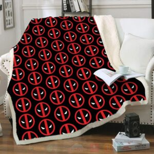 Deadpool Custom Throw Blanket