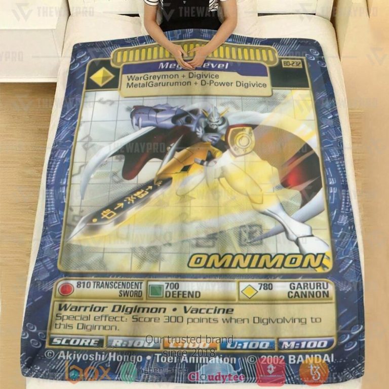 Digimon-Omnimon-Custom-Soft-Blanket-1-1