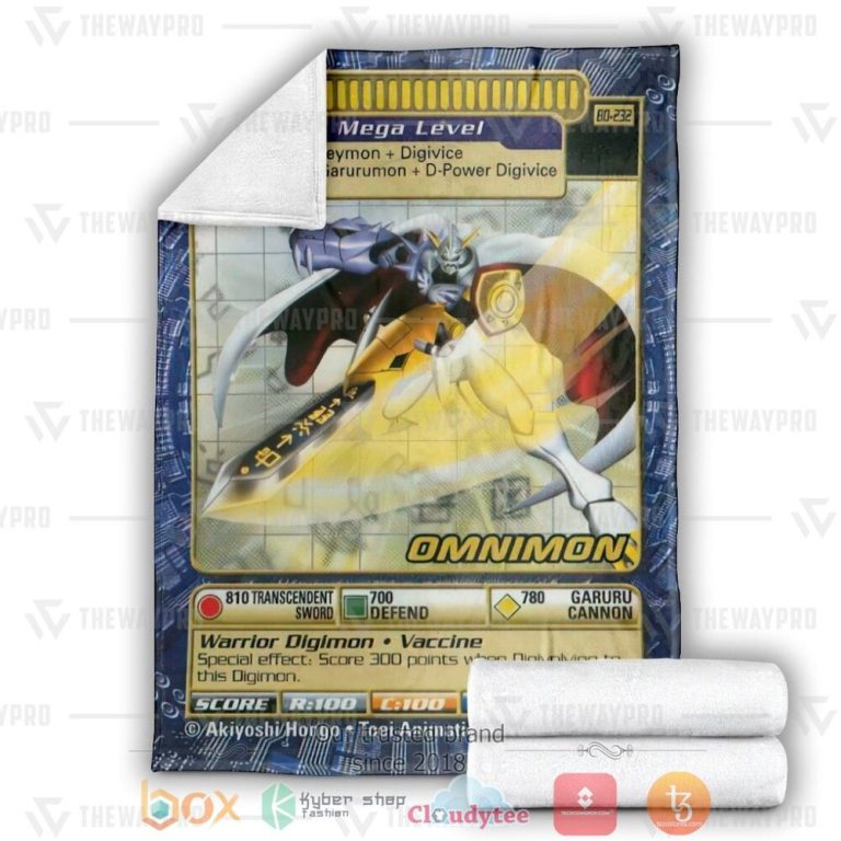Digimon-Omnimon-Custom-Soft-Blanket-2