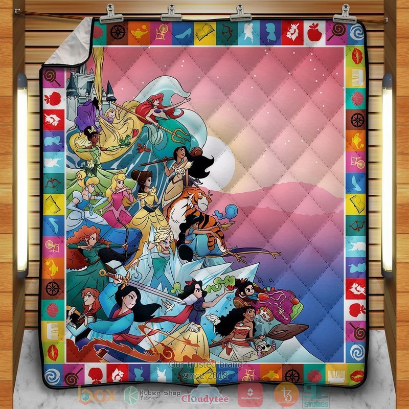 Disney Princesses Quilt Blanket Disney Princesses Quilt Blanket