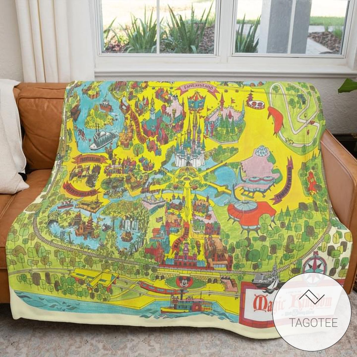 Disneyland Park Magic Kingdom Map Blanket Disneyland Park Magic Kingdom Map Blanket