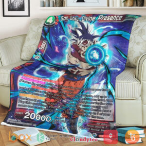 Dragon Ball Son Goku Devine Presence Sherpa Blanket