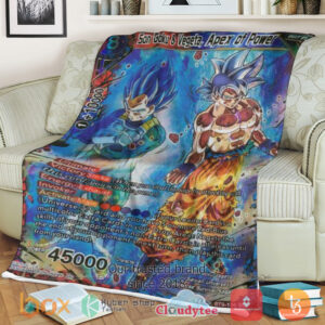 Dragon Ball Son Goku Vegeta Apex Of Power Blanket
