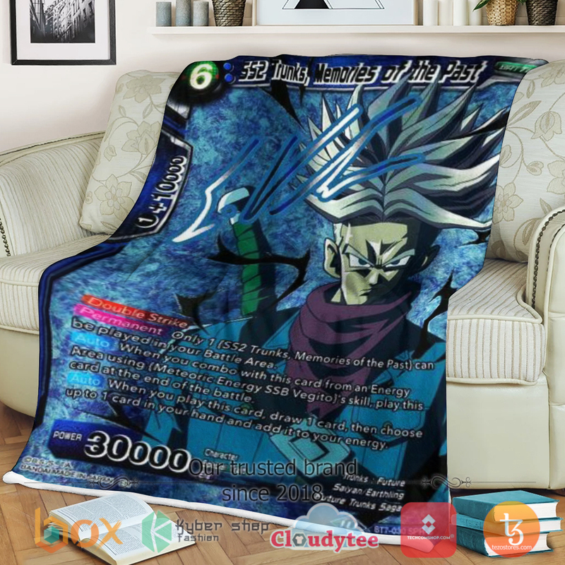 Dragon Ball Ss2 Trunks Memories Of The Past Blanket Dragon Ball Ss2 Trunks Memories Of The Past Blanket