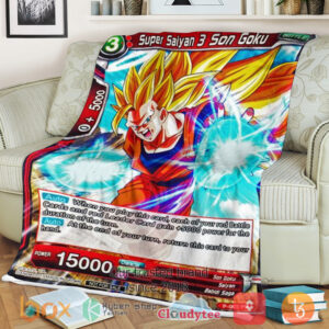 Dragon Ball Super Saiyan 3 Son Goku Sherpa Blanket