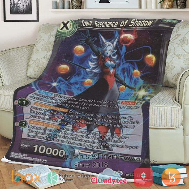 Dragon Ball Towa Resonance Of Shadow Sherpa Blanket Dragon Ball Towa Resonance Of Shadow Sherpa Blanket