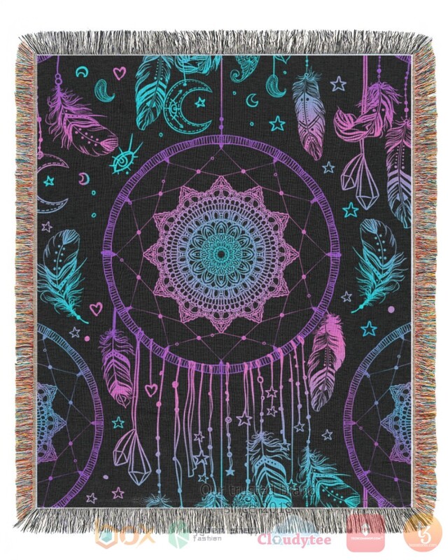 Dreamcatcher Native American Pattern Blanket Dreamcatcher Native American Pattern Blanket