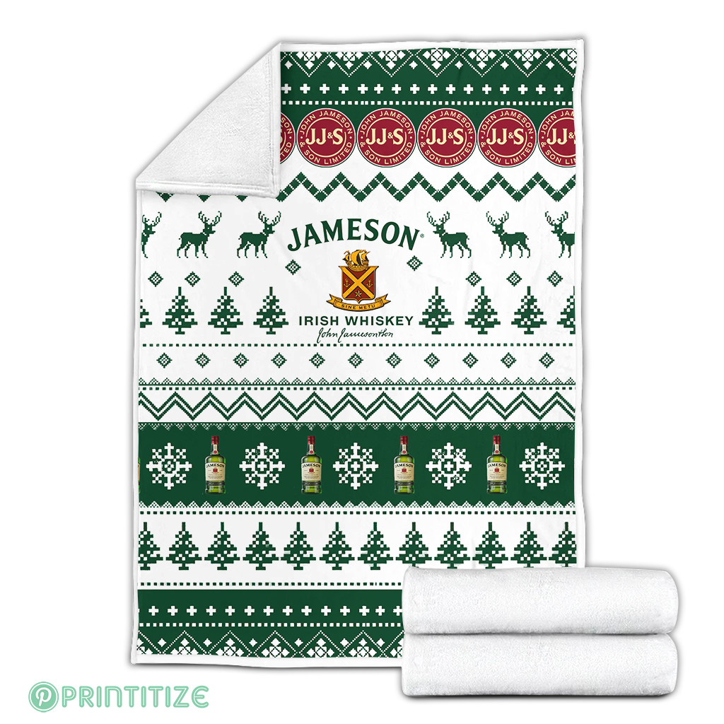Jameson Ugly Xmas Whisky Fleece Blanket Jameson Ugly Xmas Whisky Fleece Blanket