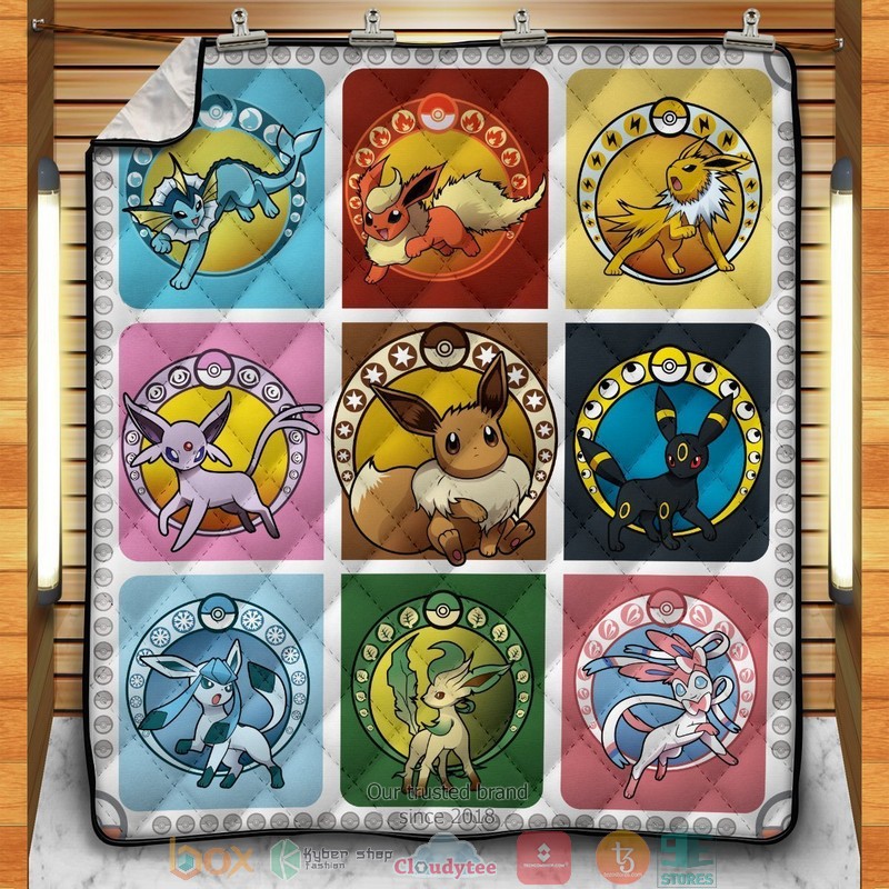 Eeveelutions Quilt Blanket Eeveelutions Quilt Blanket