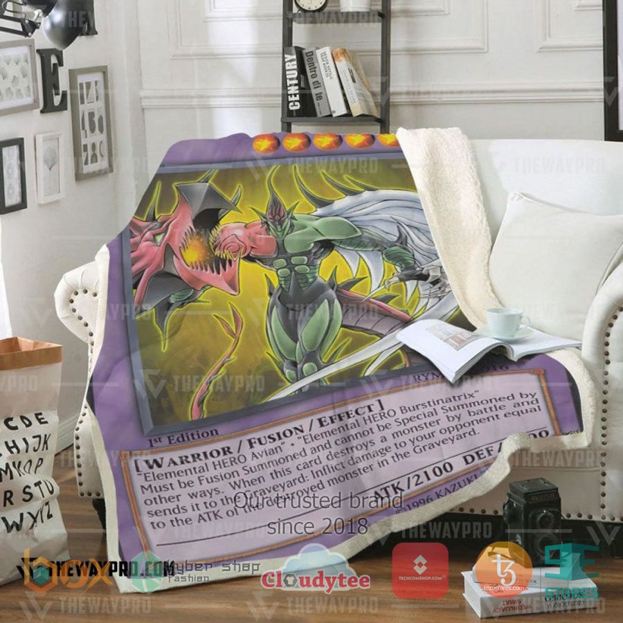 Elemental Hero Flame Wingman Soft Blanket Elemental Hero Flame Wingman Soft Blanket