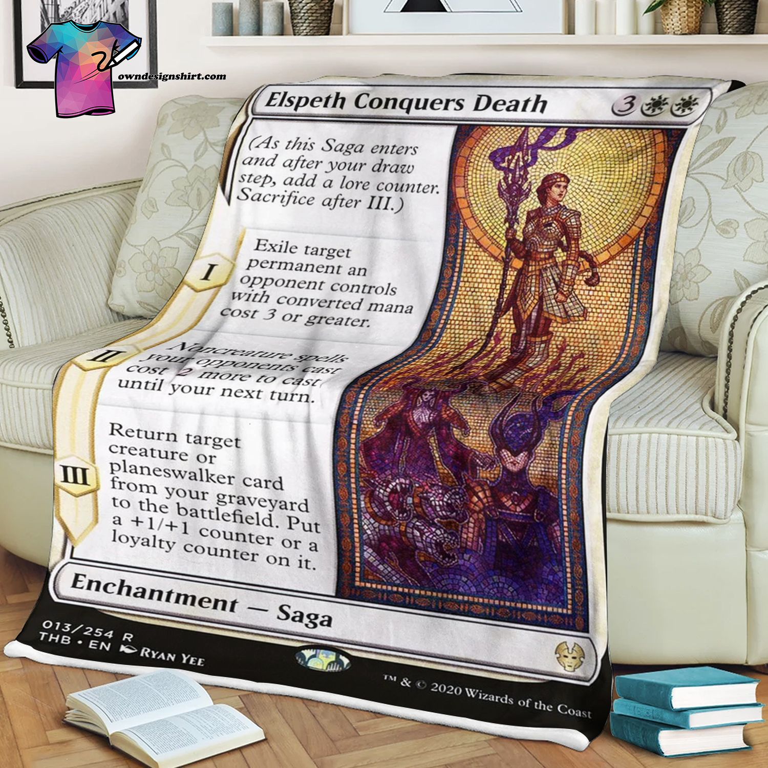 Elspeth Conquers Death Game Magic The Gathering Blanket Elspeth Conquers Death Game Magic The Gathering Blanket