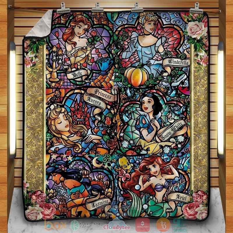 Enchanted Tales Stained Glass Quilt Blanket Enchanted Tales Stained Glass Quilt Blanket