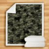 English Bulldog Camo Blanket