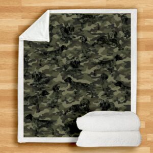 English Setter Camo Blanket