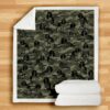 English Springer Spaniel Camo Blanket