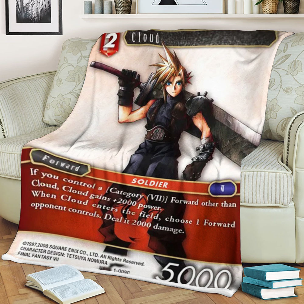 Final Fantasy Cloud Soldier Blanket Final Fantasy Cloud Soldier Blanket