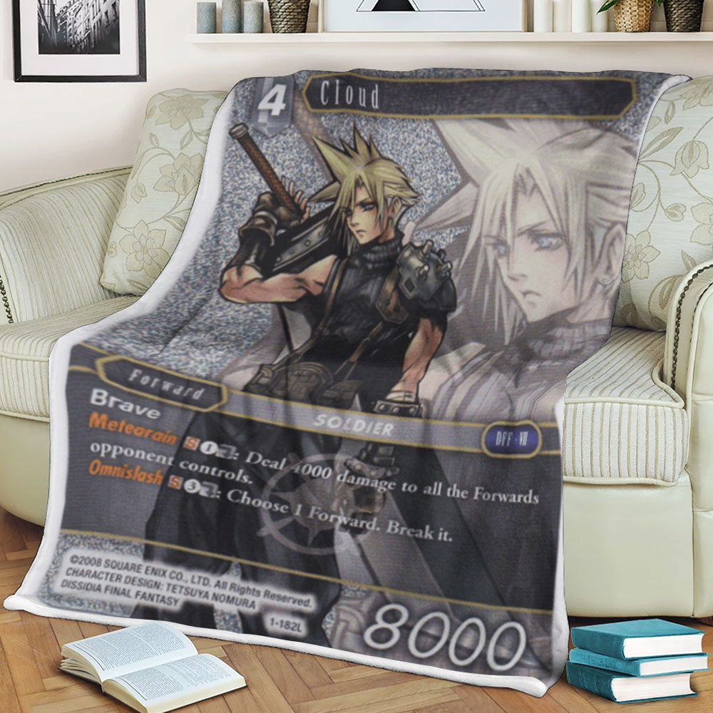 Final Fantasy Cloud Strife Blanket Final Fantasy Cloud Strife Blanket