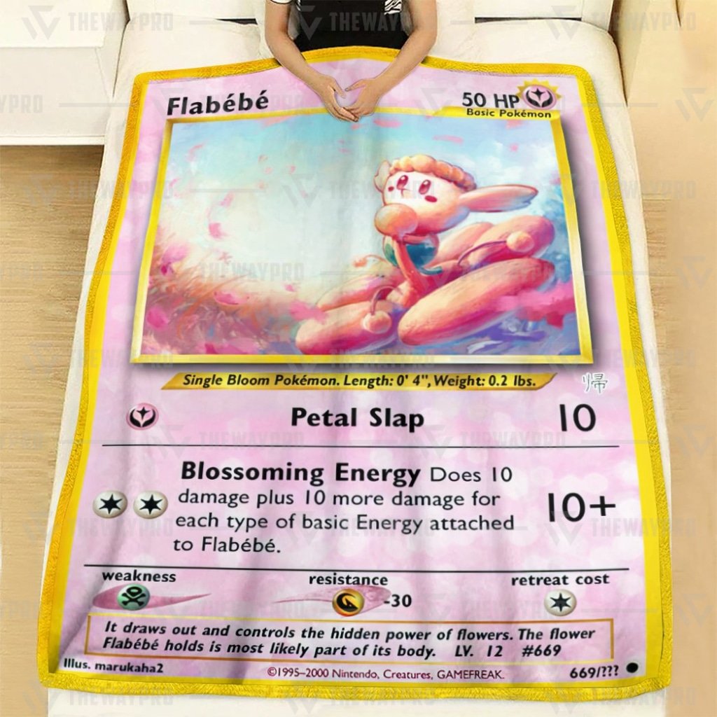 Flabebe Pokemon Blanket 2 Flabebe Pokemon Blanket 2