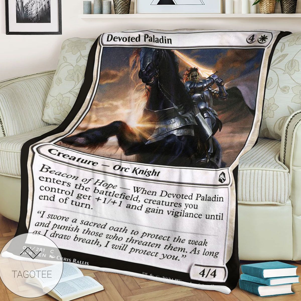 Fleeceblanket Afr Devoted Paladin Magic The Gathering Mtg Blanket Fleeceblanket Afr Devoted Paladin Magic The Gathering Mtg Blanket