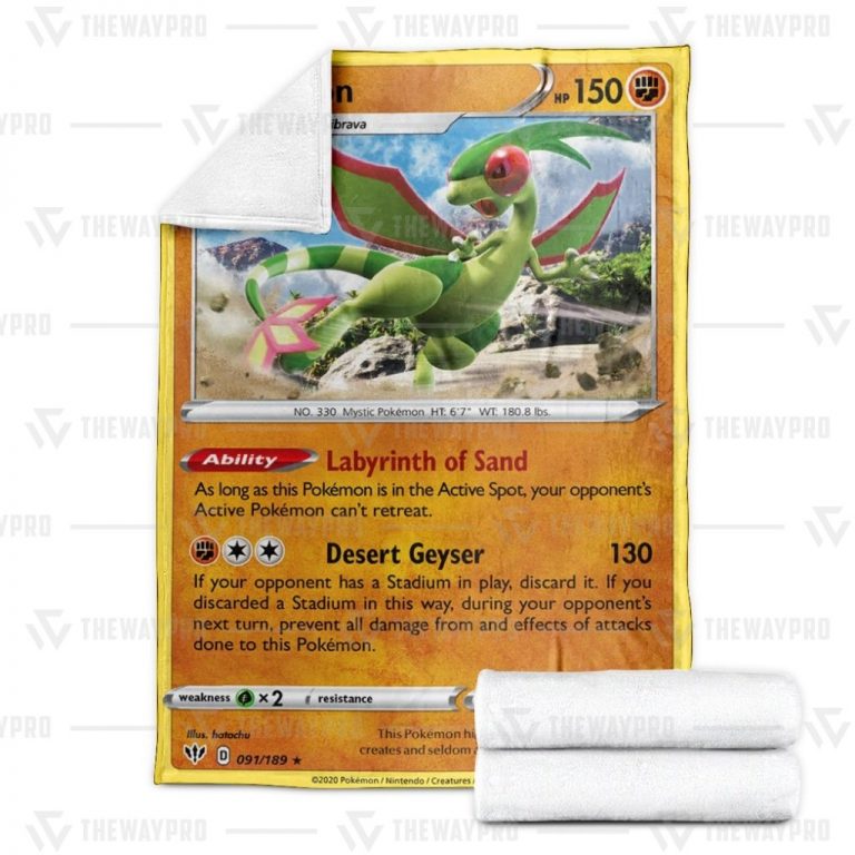 Flygon-Darkness-Ablaze-Pokemon-Blanket-1