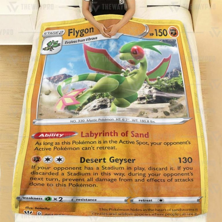 Flygon-Darkness-Ablaze-Pokemon-Blanket-2