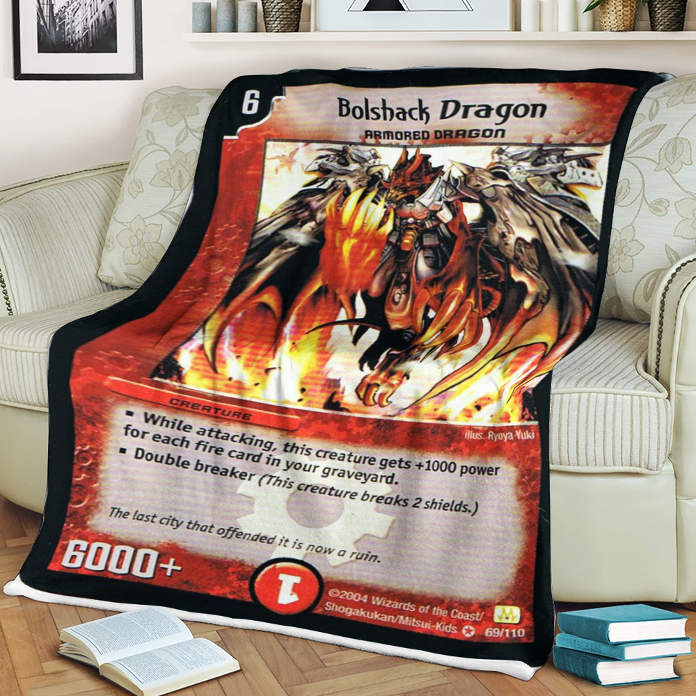 Game Duel Masters Bolshack Dragon Blanket Game Duel Masters Bolshack Dragon Blanket