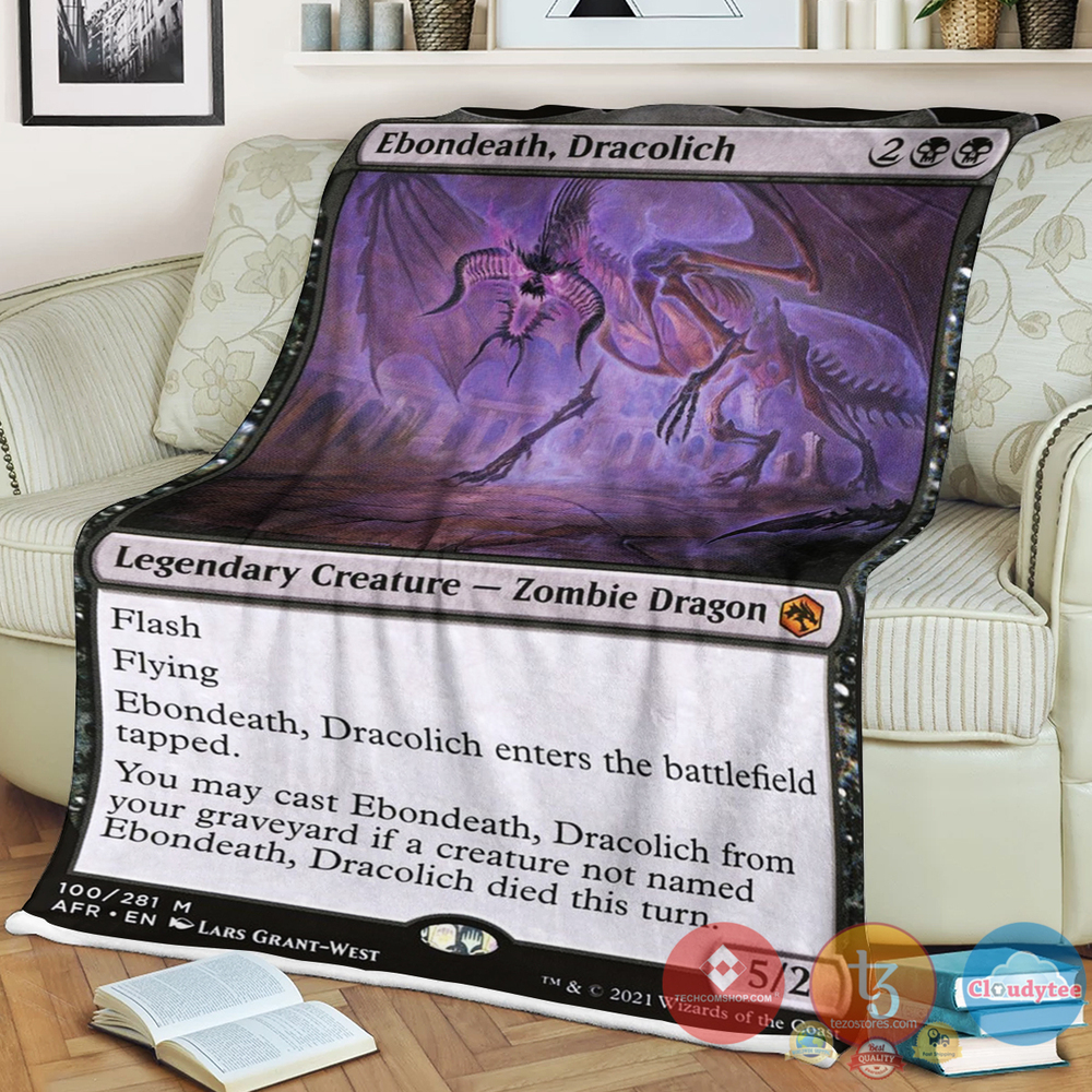 Game Dungeons And Dragons Ebondeath Dracolich Blanket Game Dungeons And Dragons Ebondeath Dracolich Blanket