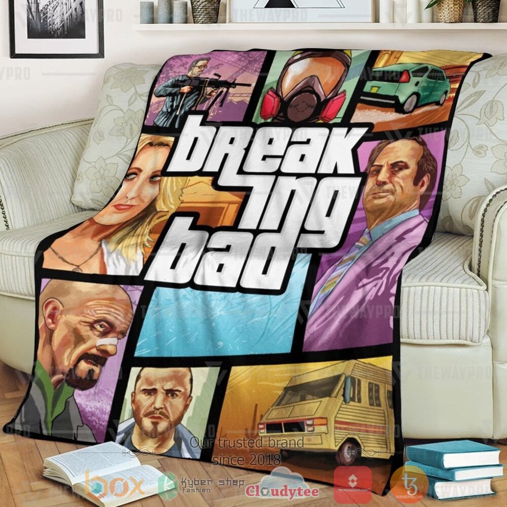 Game Gta Breaking Bad Cover Custom Soft Blanket 2 Game Gta Breaking Bad Cover Custom Soft Blanket 2